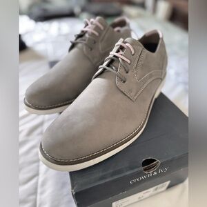 Crown & Ivy Men's Gray Oxford Shoes US10 New Never Worn